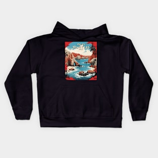 Isla Marietas Mexico Vintage Poster Tourism 3 Kids Hoodie